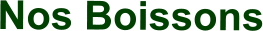 Nos Boissons